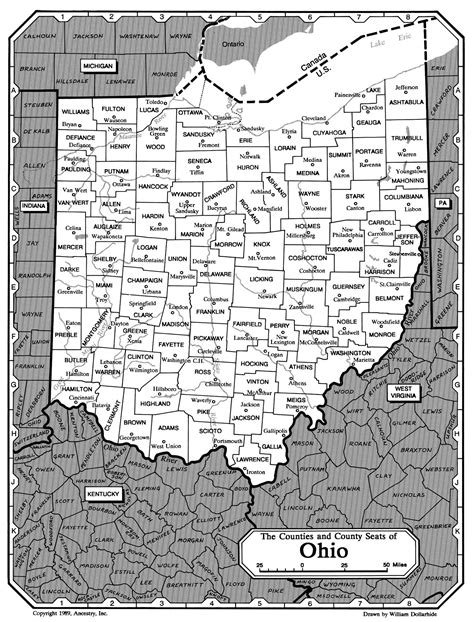 Map Of Ohio Rootsweb