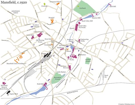 The Nottinghamshire Heritage Gateway Places Worksop Map Of