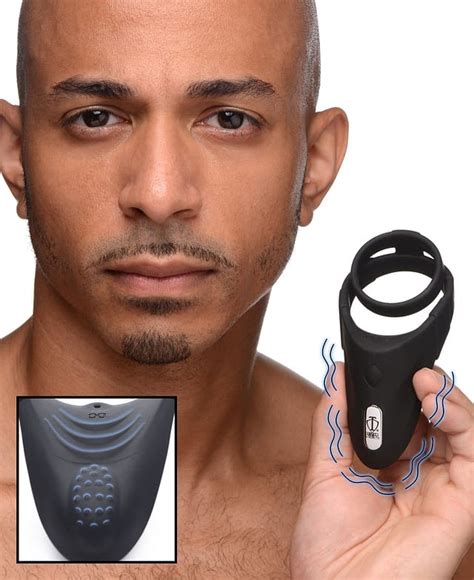 X Silicone Cock Ring With Vibrating Taint Stimulator The Bdsm Toy Shop