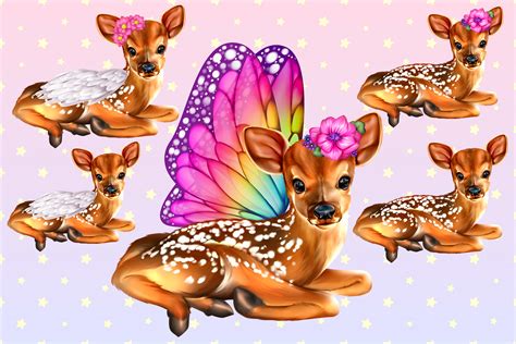 Fairy Deer Graphic By Ladymishka · Creative Fabrica