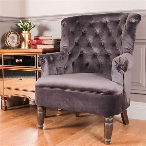 Antique French Style Conrad Wingback Chair Grey Seating Chairs