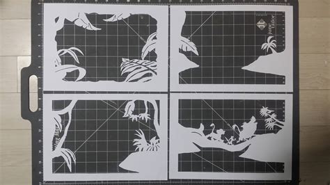 Printable Paper Cut Shadow Box Templates