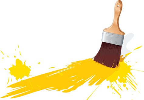 Yellow paint Transparent Background PNG image - Photo #2800 png image