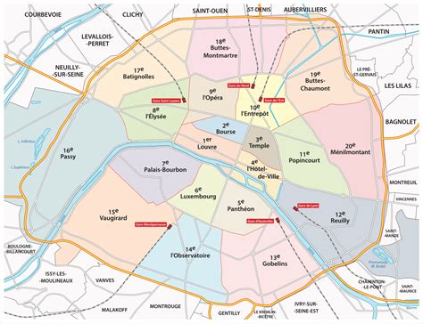Paris Arrondissements Map Guide A Map Of The Arrondissements In The Best Porn Website