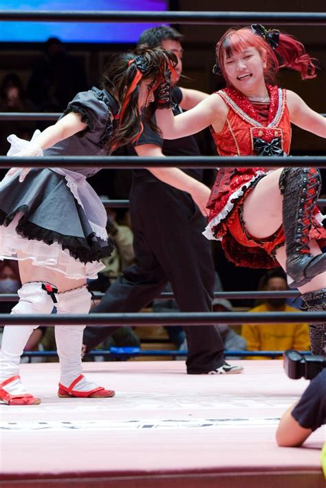 Maki Itoh And Mei Suruga In 2021 Wrestling Mei Wrestling Ring