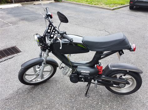 Custom Black 2018 Tomos Racing Tt Moped For Sale — Moped Army