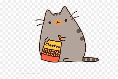 How To Draw A Pusheen Cat Eating A Cookie Onze Wallpa