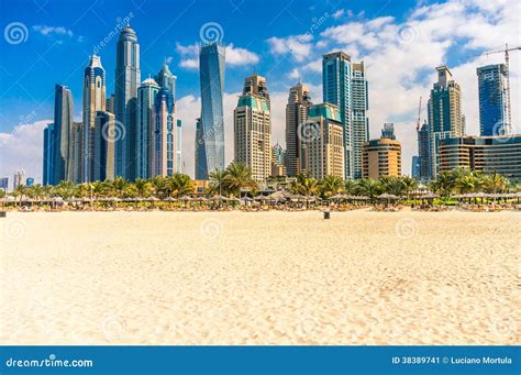 Dubai Marina Uae Stock Image Image Of Luxury Asia 38389741
