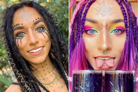 Tattoo Model Takes Four Photos Of Face Years Apart To Show Ink Evolution Daily Star