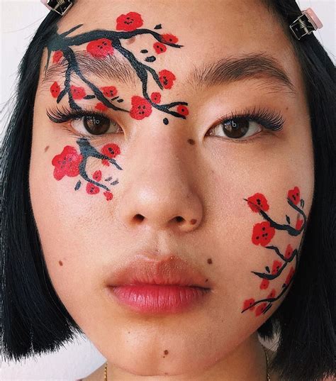 Kickiyangz Flower Painting Artistry Makeup Fashion Editorial Makeup