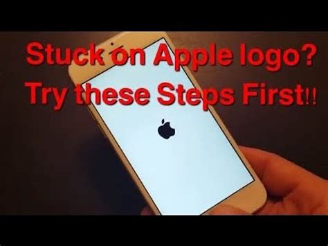 How To Fix Stuck At Apple Logo Endless Reboot Trick Ios Iphone Youtube