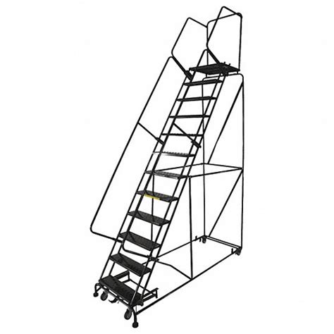 Ballymore Rolling Ladder 120 In Platform Ht 21 In Platform Dp 24 In