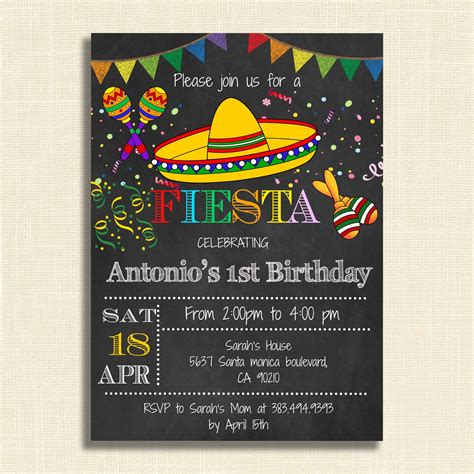 Free Printable Mexican Fiesta Invitation Templates Free Printable