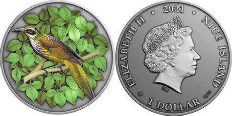 1 Dollar Kioea Bird Extinct Animals 1 Oz Silver Coin 1 Niue 2021