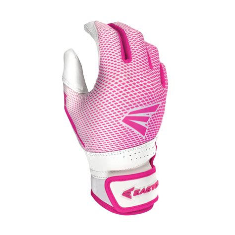Easton Hyperlite Fastpitch Batting Gloves White Pink
