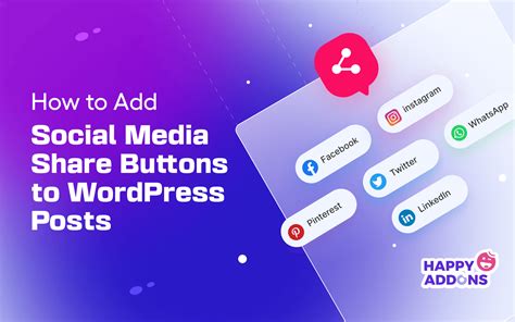 How To Add Social Media Share Buttons To Wordpress Posts