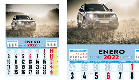 Calendario De Pared 2023 Con Varilla Calendarios Personalizados