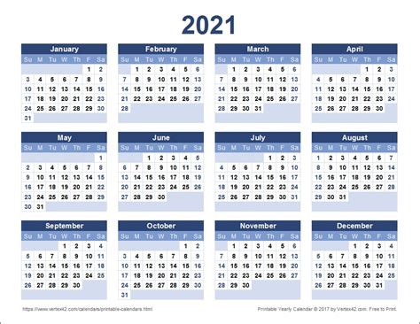 Calendars are available in pdf and microsoft word formats. Printable Desktop Calendar 2021 Yearly for Scheduling the ...