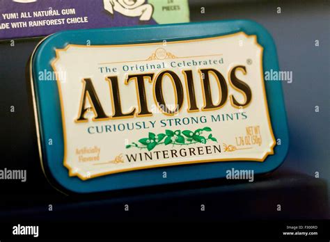 Altoids Wintergreen Breath Mints Usa Stock Photo Alamy