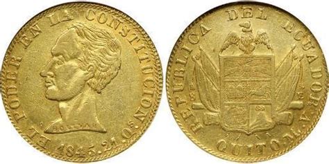 Cultivators love the golden teacher spores. 8 Escudo 1845 Ecuador Gold Simon Bolivar (1783 - 1830 ...