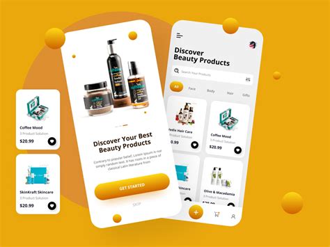 Beauty Product Shop App Design Uplabs