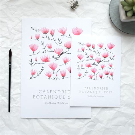 2019 Calendar Art Calendar Nature Calendar Floral Calendar