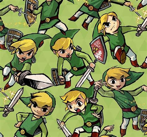 Legend Of Zelda Printed Cotton Fabric By The Yard Etsy