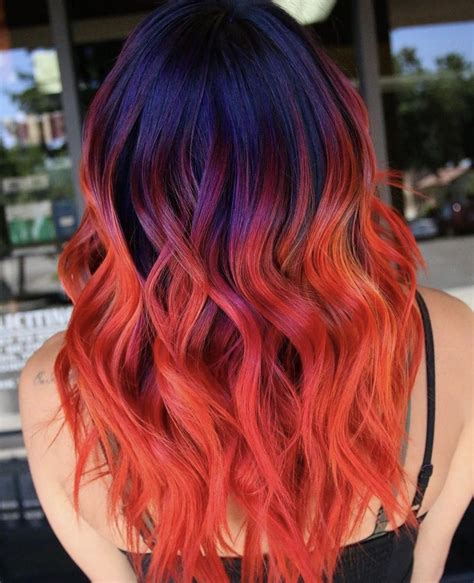 Pin By Goodnight Lovey On Rock The Locks Cool Hair Color Bright Red