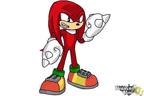 How To Draw Sonic Knuckles The Echidna Drawingnow