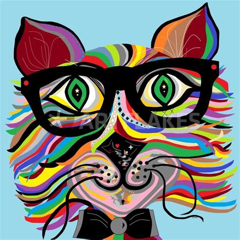 Very Cool Cat Painting Art Prints And Posters By Eloiseart
