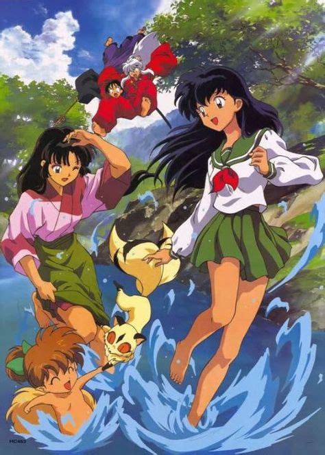 In The Back Inuyasha And Miroku Kagome Sango Shippo And Kilala