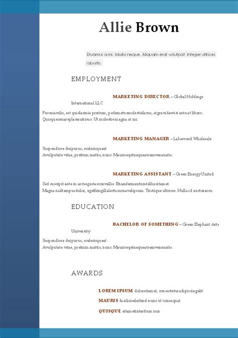 Resume Format Free Word Templates Free Hot Nude Porn Pic Gallery