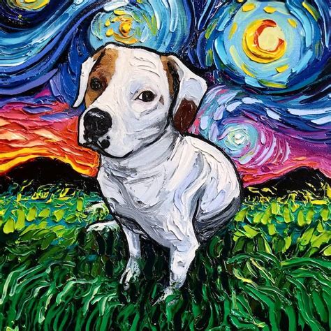 Starry Night Dogs Series Places Pups Inside Of Van Goghs Iconic Painting