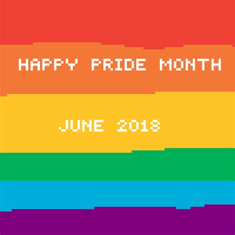 Although celebrations for pride month will look different in 2020 due to the coronavirus pandemic and lockdown restrictions in the uk, stonewall is calling for people to show their support for lgbtq. Pixilart - Happy Pride Month 2018 by Eyelessjacblood
