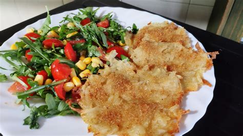 Pizza di patate senza uova. Rosti di patate senza uova - YouTube