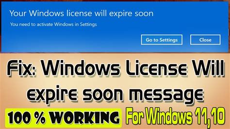 How To Fix Windows License Will Expire Soon On Windows 11 Updated Youtube