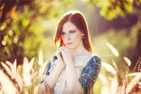 free download hd wallpaper women s blue and gray top redhead annalee suicide tattoo