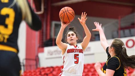 Hartford Womens Hoops Routs Umbc Behind Lindsey Abeds Record Setting
