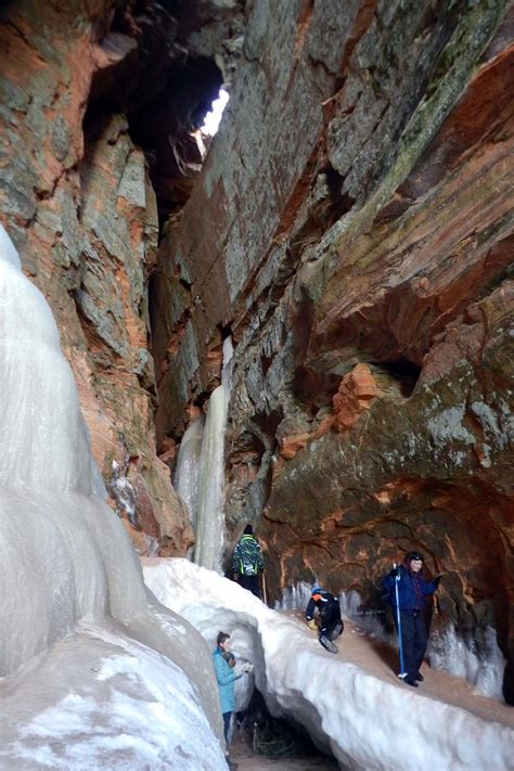 Apostle Island Sea Caves Winter And Summer Liquid Adventuring