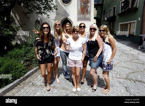 Wives To The Swedish Football Players All Together In Kitzbhel Austria