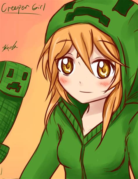 Minecraft Creeper Girl By Kxela On Deviantart Cosas Minecraft