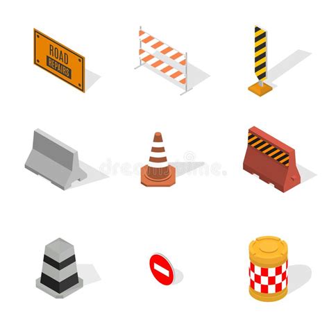 Road Construction Barrel Stock Illustrations 153 Road Construction