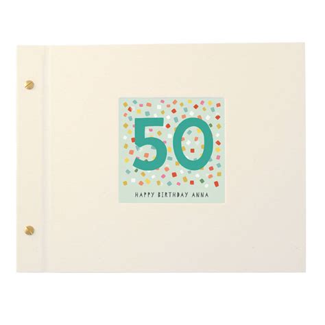Personalised 50th Birthday Photo Album By Made By Ellis