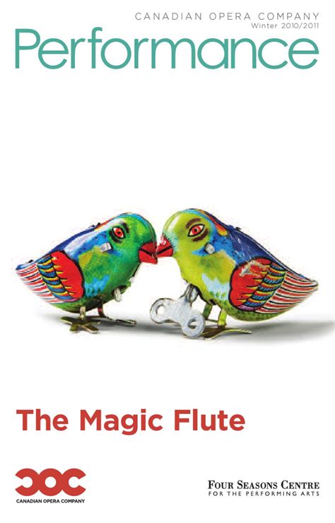 The Magic Flute House Program By Canadian Opera Company Issuu