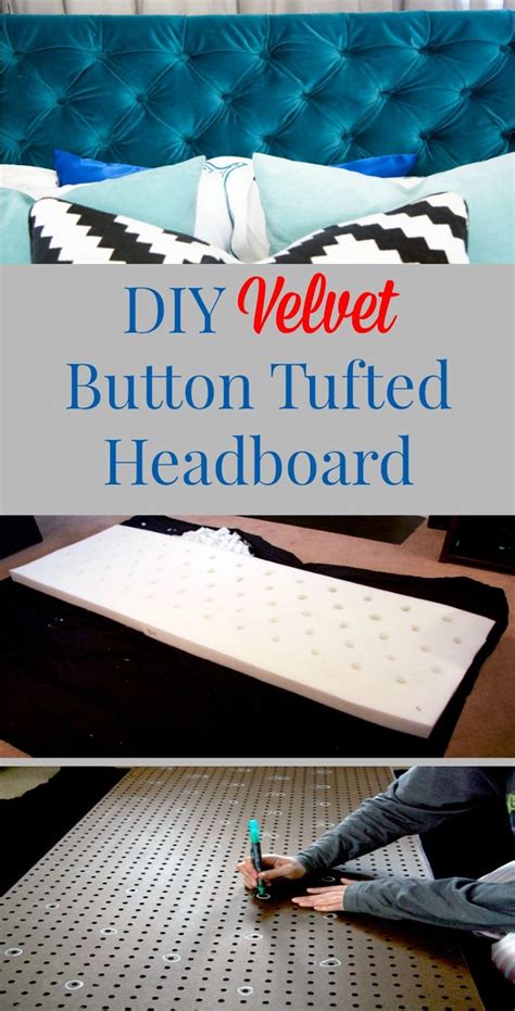 How To Diy Your Velvet Diamond Tufted Headboard Diy Tufted Headboard