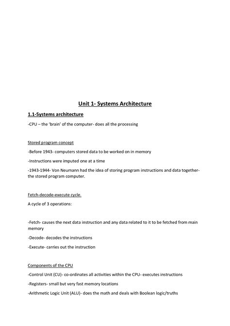 Solution Ocr Gcse Computer Science Full Study Notes Studypool