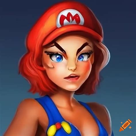 Cosplay Of Female Mario Character