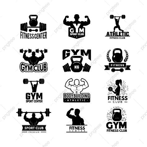 Gym Badge Silhouette Png Transparent Badges Sport Fitness Athletic Gym