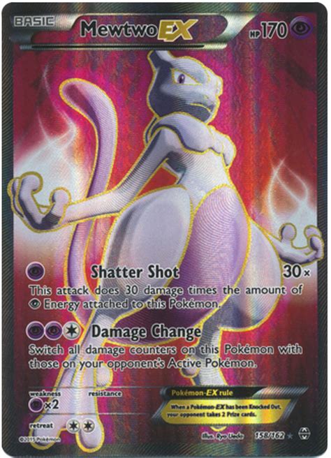 The rarity of how much are your pokemon cards worth? Mewtwo EX - XY BREAKthrough #158 Pokemon Card