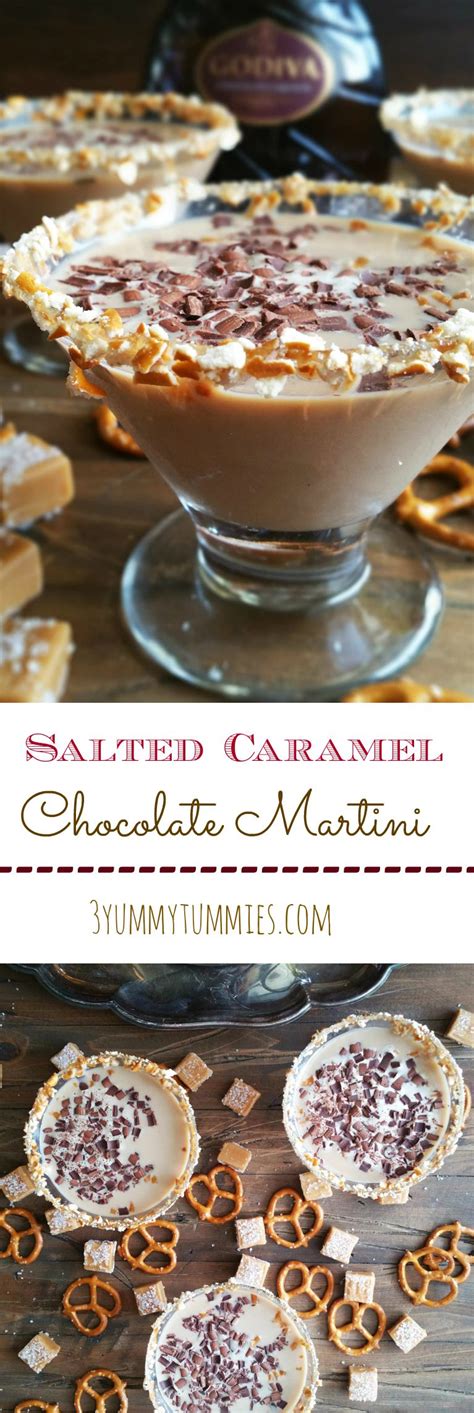 In a small saucepan over medium heat, add sugar and salt and cover with water. Salted Caramel Chocolate Martini | 3 Yummy Tummies